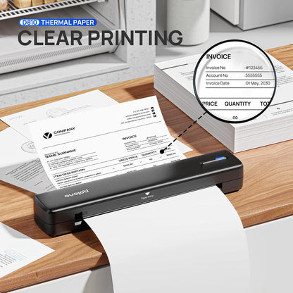 D810 Thermal Printer Paper 8.5 X 11 Inch, Advanced Thermal Printing, US Letter Size Thermal Paper Compatible with D810, Size 8.5" X 11", 1 Pack, 100 Sheets