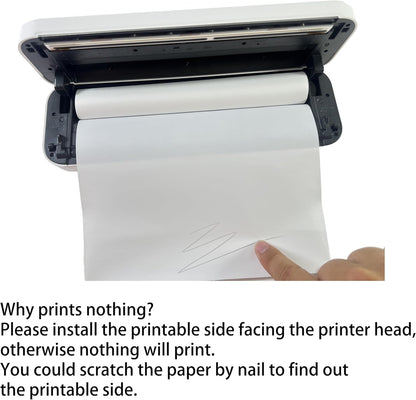 BPS BPA Free, 8 Rolls, Thermal Printer Paper 8.5X11 Letter Size, Rolled. for Aixiqee, , GUTHERREN, Jadens, Gloryang, Peripage, Munbyn, Hprt, Phomemo, Other Printers(Lasting 3 Years)