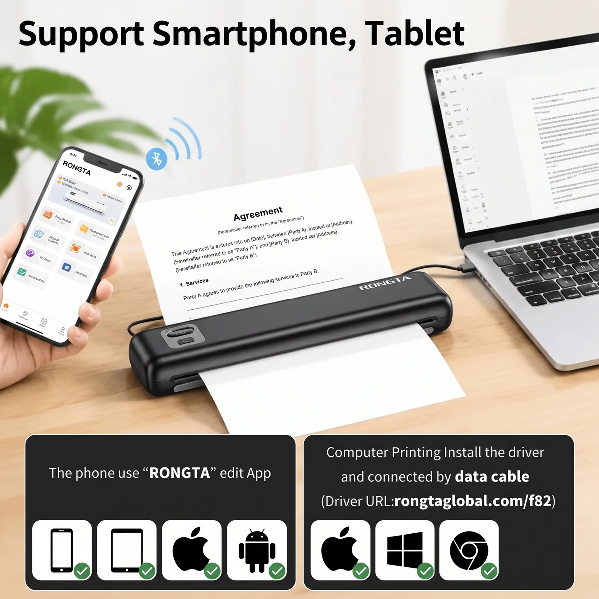 Bluetooth Portable Thermal Printer