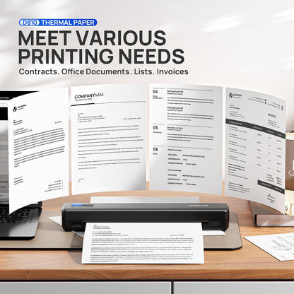 D810 Thermal Printer Paper 8.5 X 11 Inch, Advanced Thermal Printing, US Letter Size Thermal Paper Compatible with D810, Size 8.5" X 11", 1 Pack, 100 Sheets